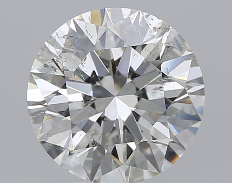 4.01 CaratI-SI2 EX Cut Round Diamond