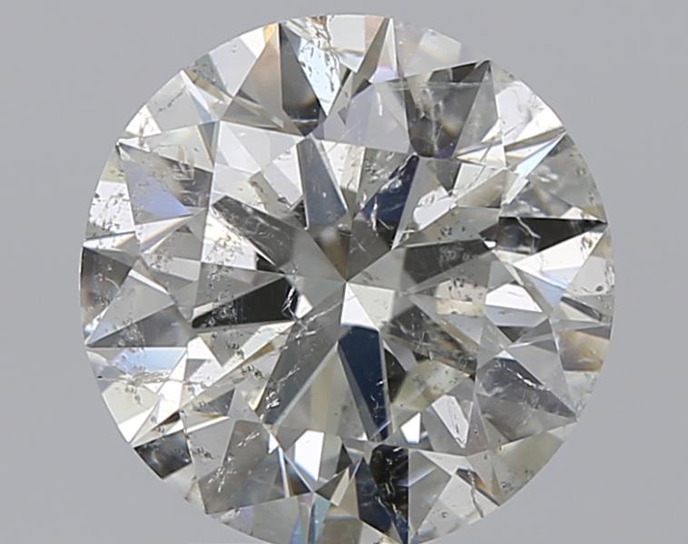 2.37 CaratJ-SI2 EX Cut Round Diamond