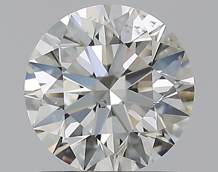 1.02 CaratJ-SI1 EX Cut Round Diamond