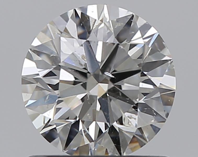 0.76 CaratJ-SI2 EX Cut Round Diamond
