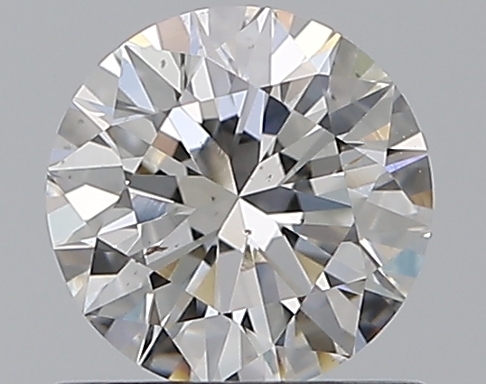 0.69 CaratF-SI1 EX Cut Round Diamond