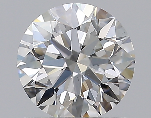 0.76 CaratF-VS2 EX Cut Round Diamond