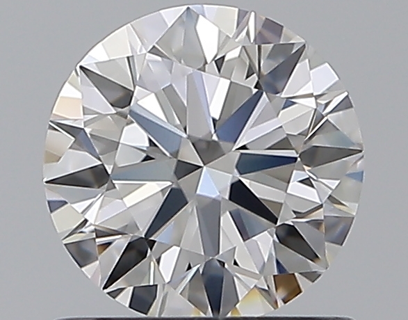 0.77 CaratE-VVS1 EX Cut Round Diamond
