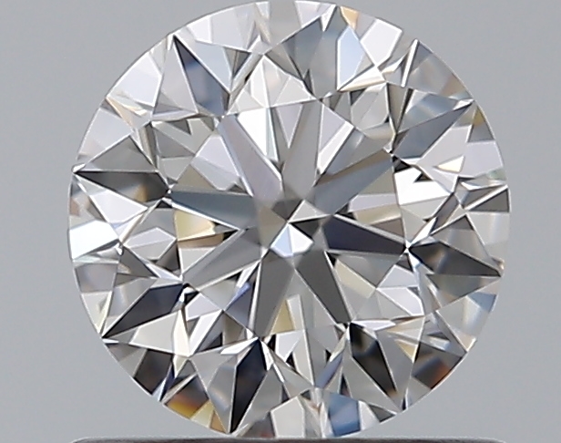 0.65 CaratF-VVS1 EX Cut Round Diamond