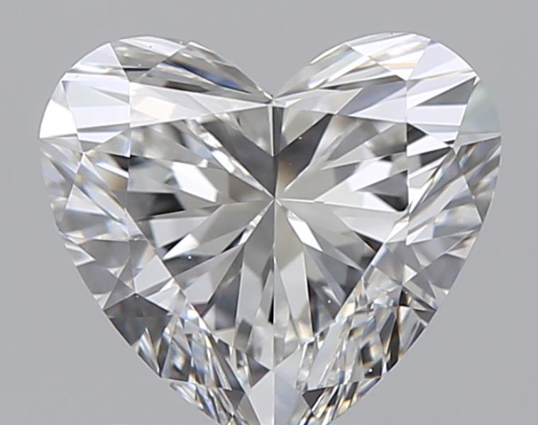 1 CaratF-VVS1 - Cut Heart Diamond