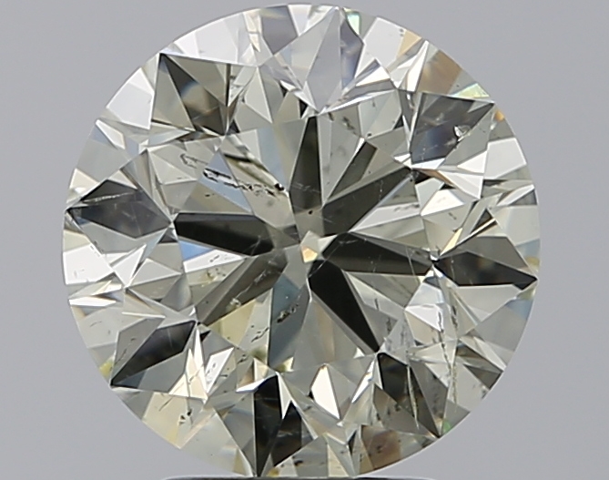 3.51 CaratO-P-SI2 VG Cut Round Diamond