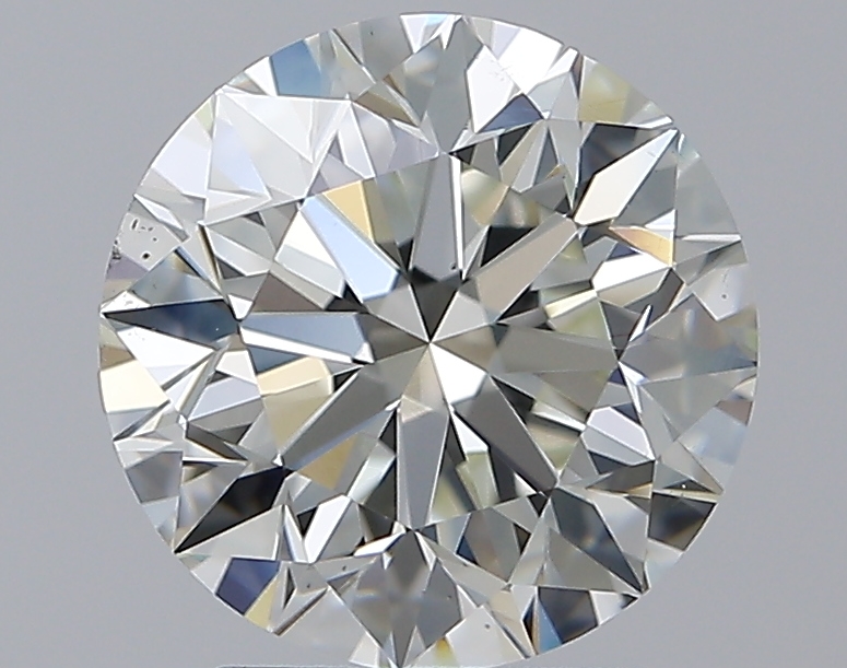 3 CaratJ-VS2 VG Cut Round Diamond