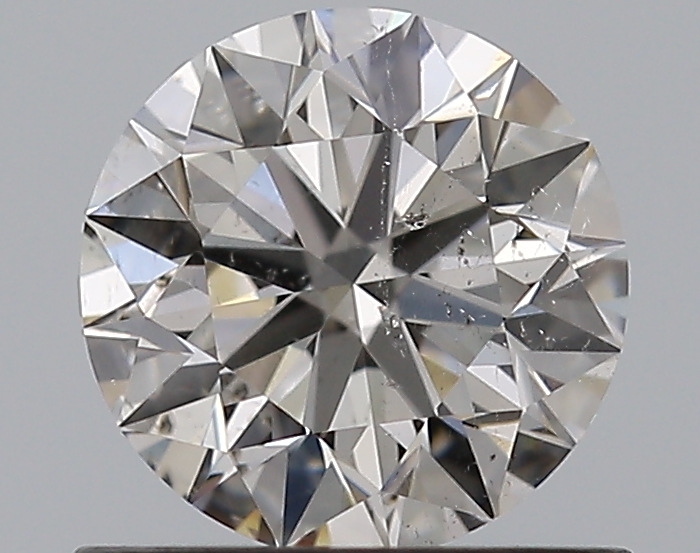0.76 CaratJ-SI2 EX Cut Round Diamond