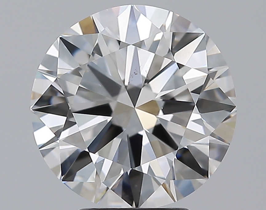 4.01 CaratF-VS2 EX Cut Round Diamond