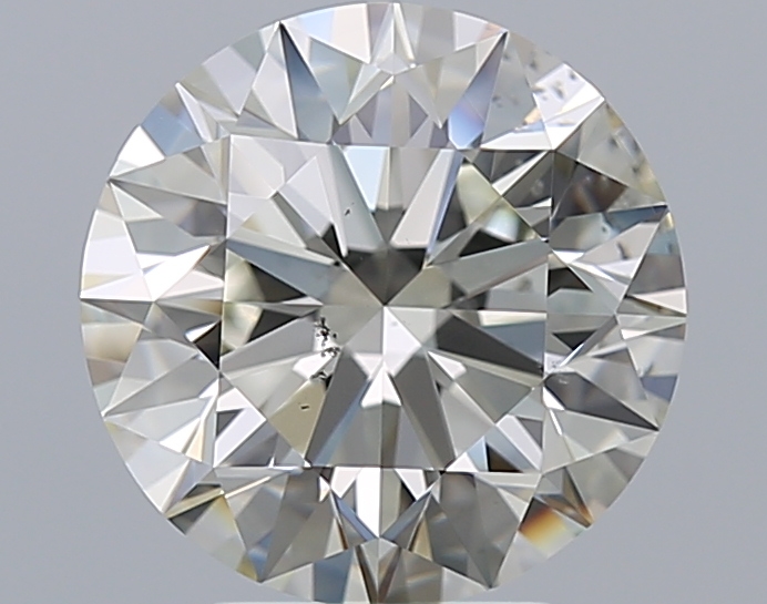 3.51 CaratK-SI1 EX Cut Round Diamond