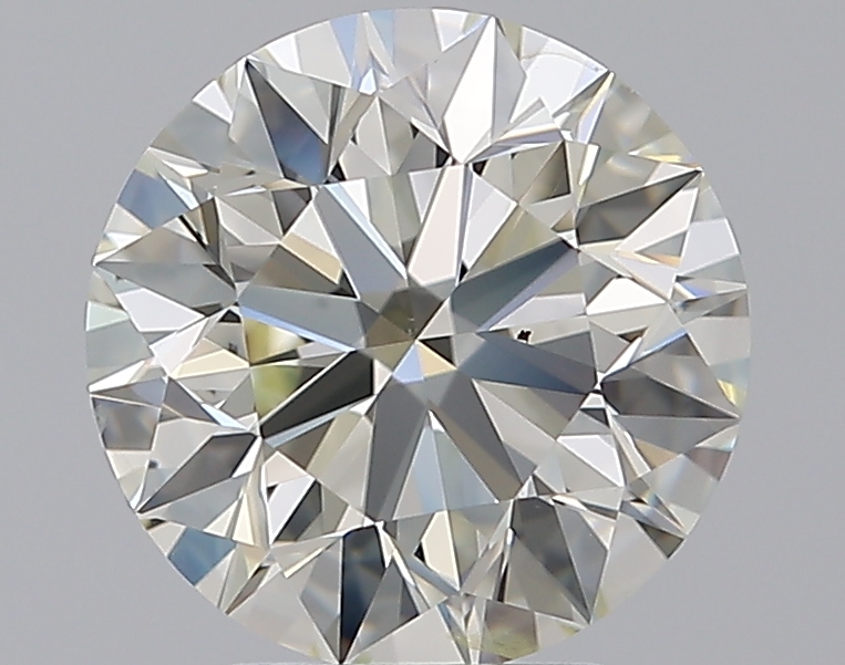 3 CaratL-SI2 EX Cut Round Diamond