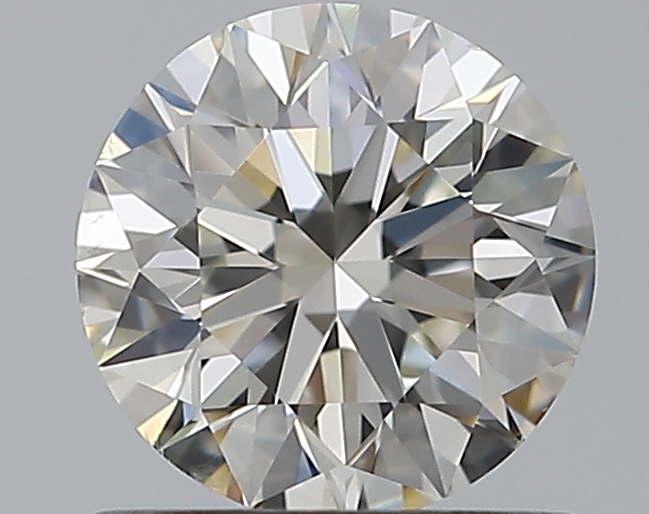 0.76 CaratJ-SI1 EX Cut Round Diamond