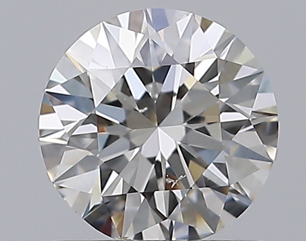 0.76 CaratJ-SI1 EX Cut Round Diamond