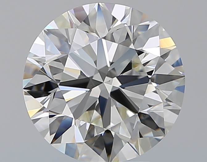4.01 CaratJ-VS1 EX Cut Round Diamond