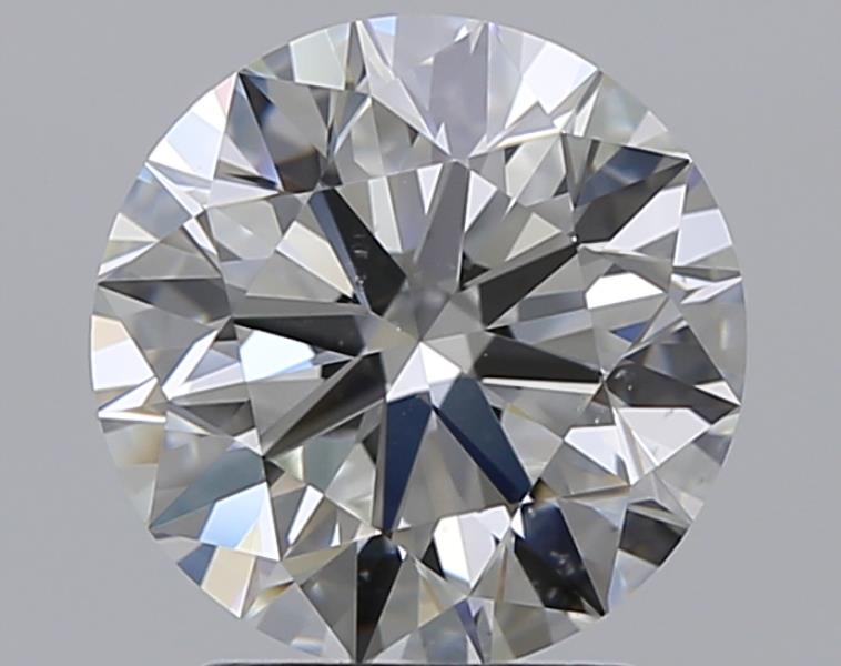 2.06 CaratH-VS2 EX Cut Round Diamond