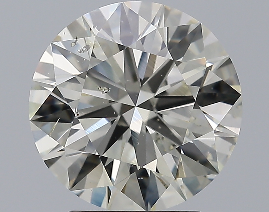 3.2 CaratK-SI2 EX Cut Round Diamond