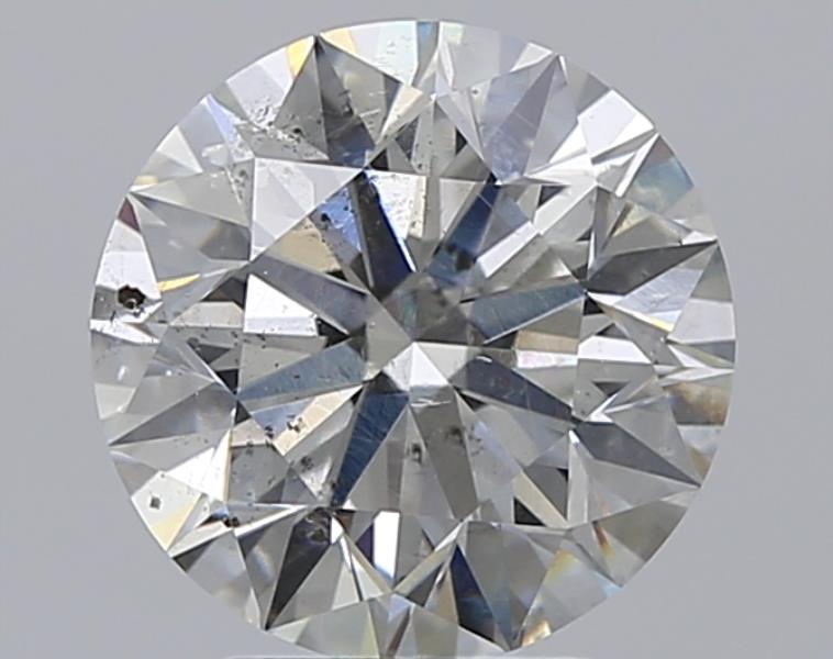 3.02 CaratF-SI2 EX Cut Round Diamond