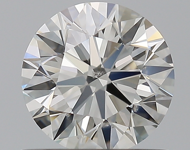 0.76 CaratI-SI1 EX Cut Round Diamond