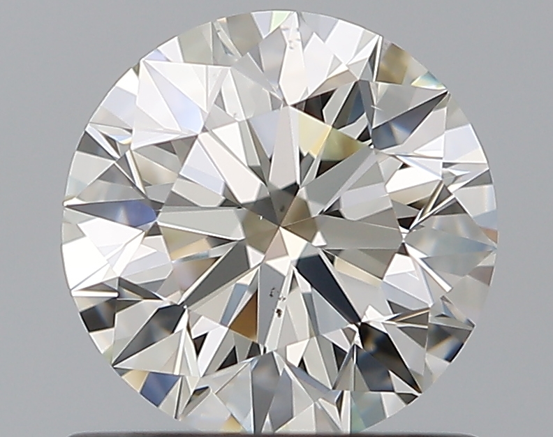 0.9 CaratJ-VS2 EX Cut Round Diamond