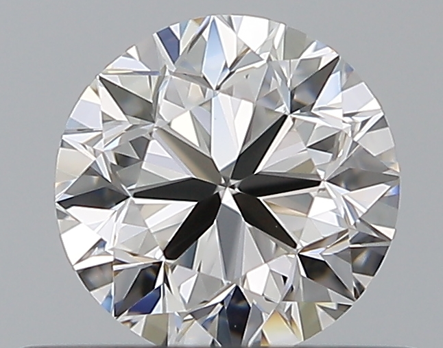 0.5 CaratF-VVS1 VG Cut Round Diamond