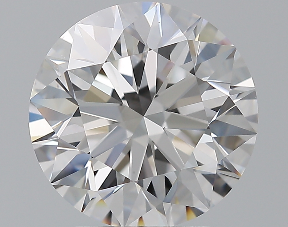 3 CaratD-VS2 EX Cut Round Diamond