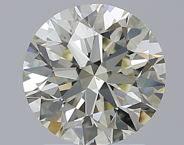 2.01 CaratO-P-VS2 EX Cut Round Diamond