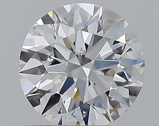 0.59 CaratD-SI1 EX Cut Round Diamond