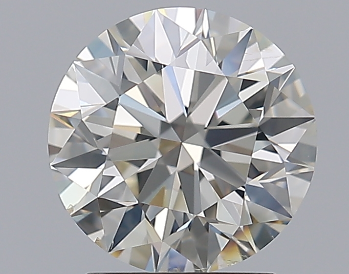 2.21 CaratJ-SI2 EX Cut Round Diamond