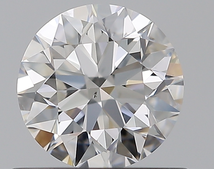 0.65 CaratF-SI2 EX Cut Round Diamond