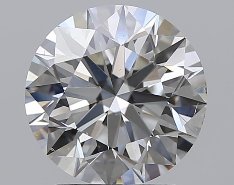 2 CaratH-SI1 EX Cut Round Diamond