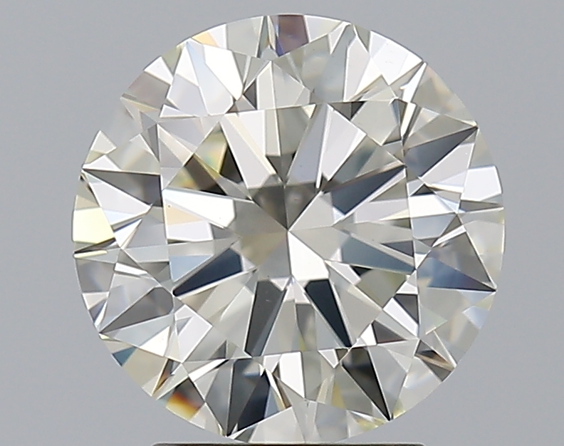 3 CaratK-VVS2 EX Cut Round Diamond