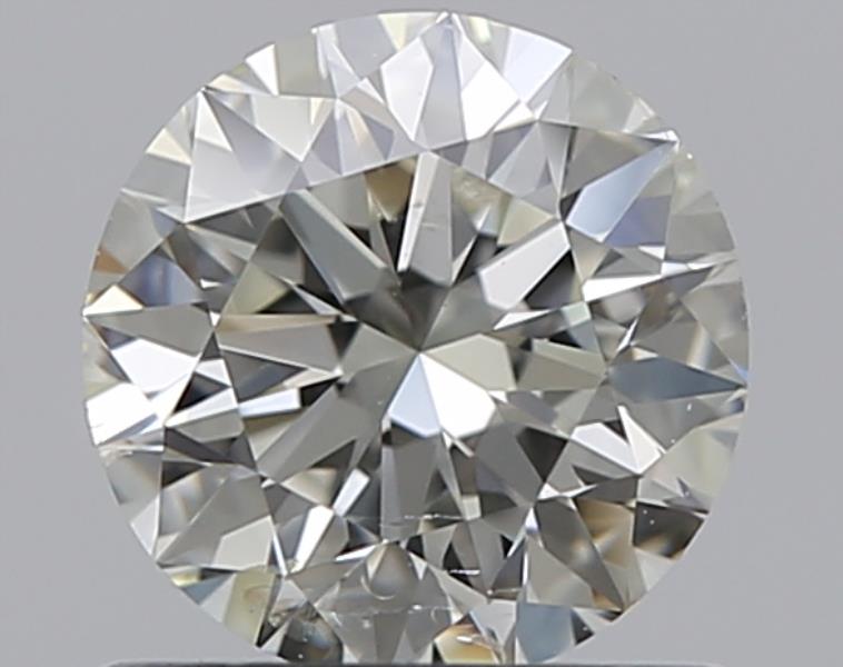 0.7 CaratJ-SI2 EX Cut Round Diamond