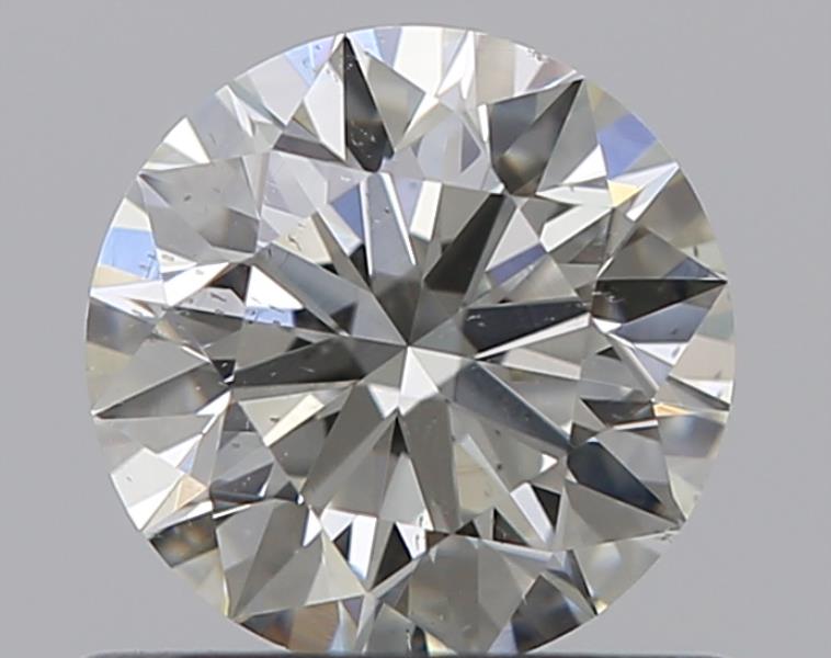 0.58 CaratJ-SI2 EX Cut Round Diamond