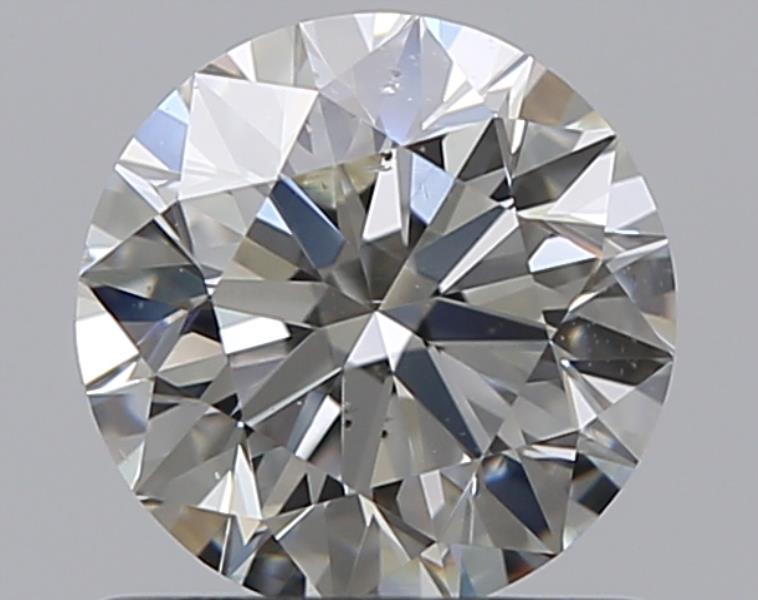 0.75 CaratJ-SI2 EX Cut Round Diamond