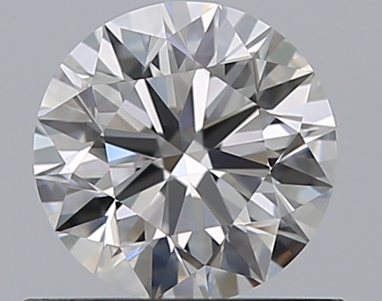 0.65 CaratF-VVS1 EX Cut Round Diamond