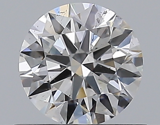 0.59 CaratF-SI1 EX Cut Round Diamond