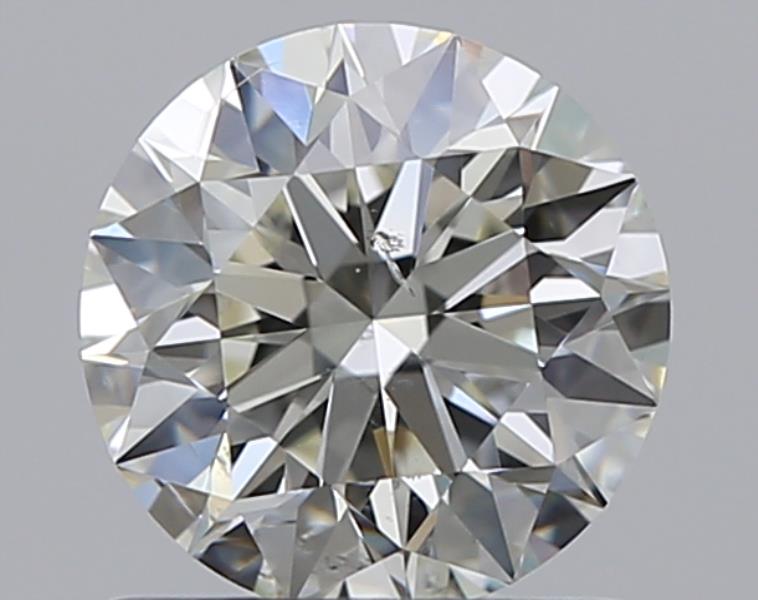 0.83 CaratJ-SI2 EX Cut Round Diamond