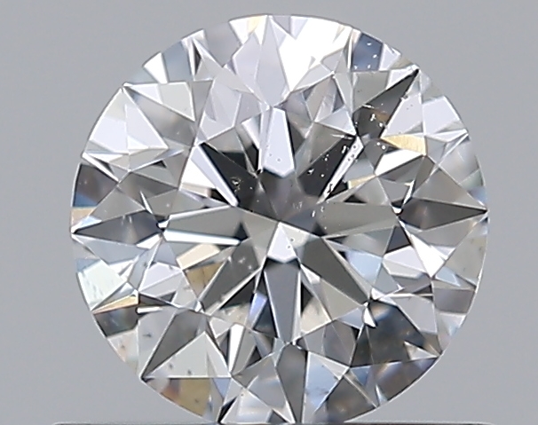 0.65 CaratE-SI2 EX Cut Round Diamond