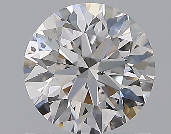 0.66 CaratF-SI1 EX Cut Round Diamond