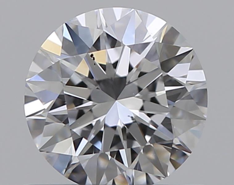 0.53 CaratD-SI1 EX Cut Round Diamond