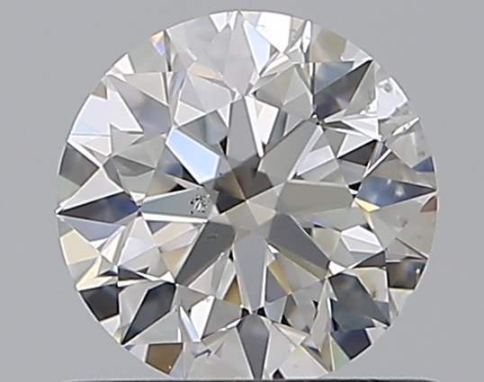 0.61 CaratF-SI1 EX Cut Round Diamond