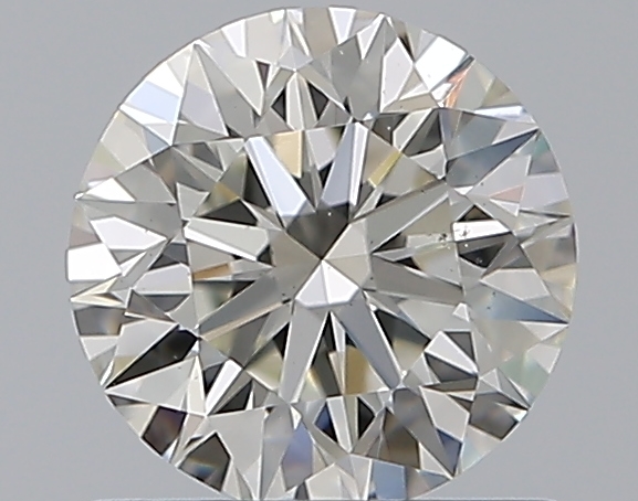 0.76 CaratJ-VS2 EX Cut Round Diamond