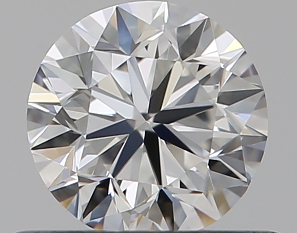 0.5 CaratF-VVS1 VG Cut Round Diamond