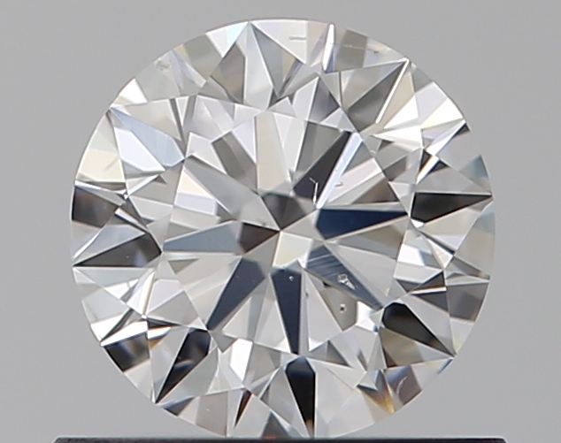 0.65 CaratF-SI1 EX Cut Round Diamond