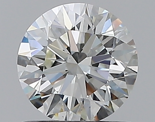 0.76 CaratI-SI1 EX Cut Round Diamond