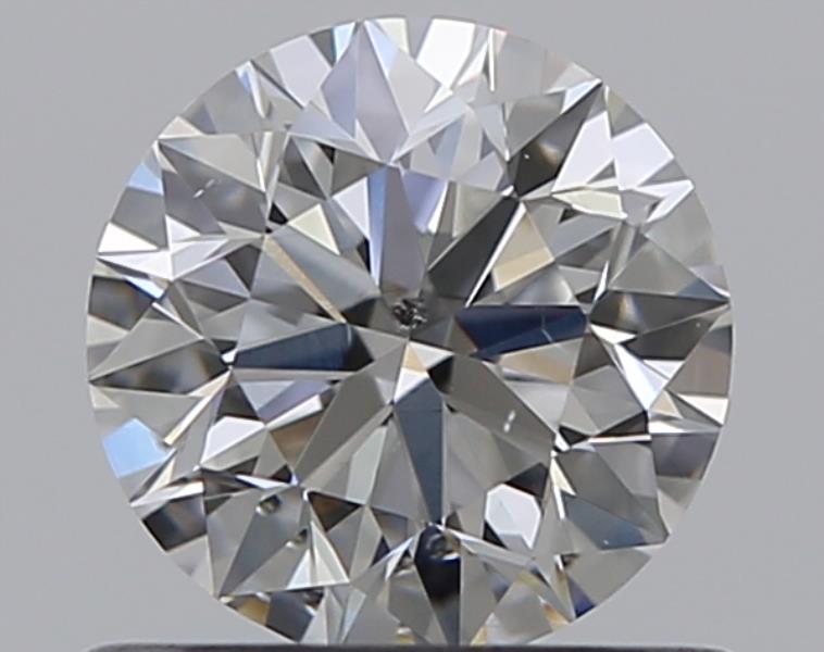 0.61 CaratF-SI2 EX Cut Round Diamond