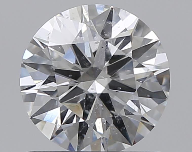 0.76 CaratF-SI2 EX Cut Round Diamond
