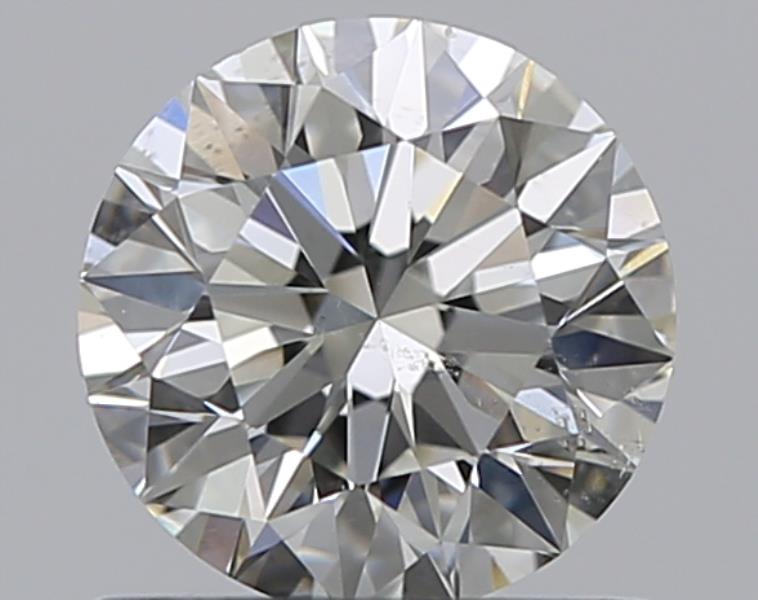0.72 CaratJ-SI1 EX Cut Round Diamond