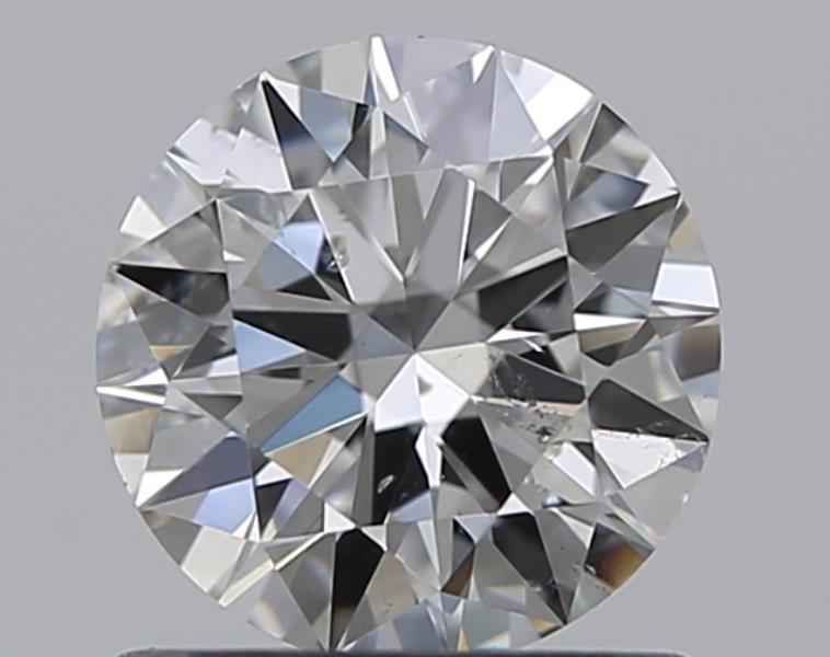 0.76 CaratF-SI2 EX Cut Round Diamond