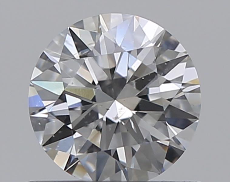 0.52 CaratF-SI2 EX Cut Round Diamond